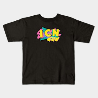 Seoul, South Korea Retro 90s Logo Kids T-Shirt